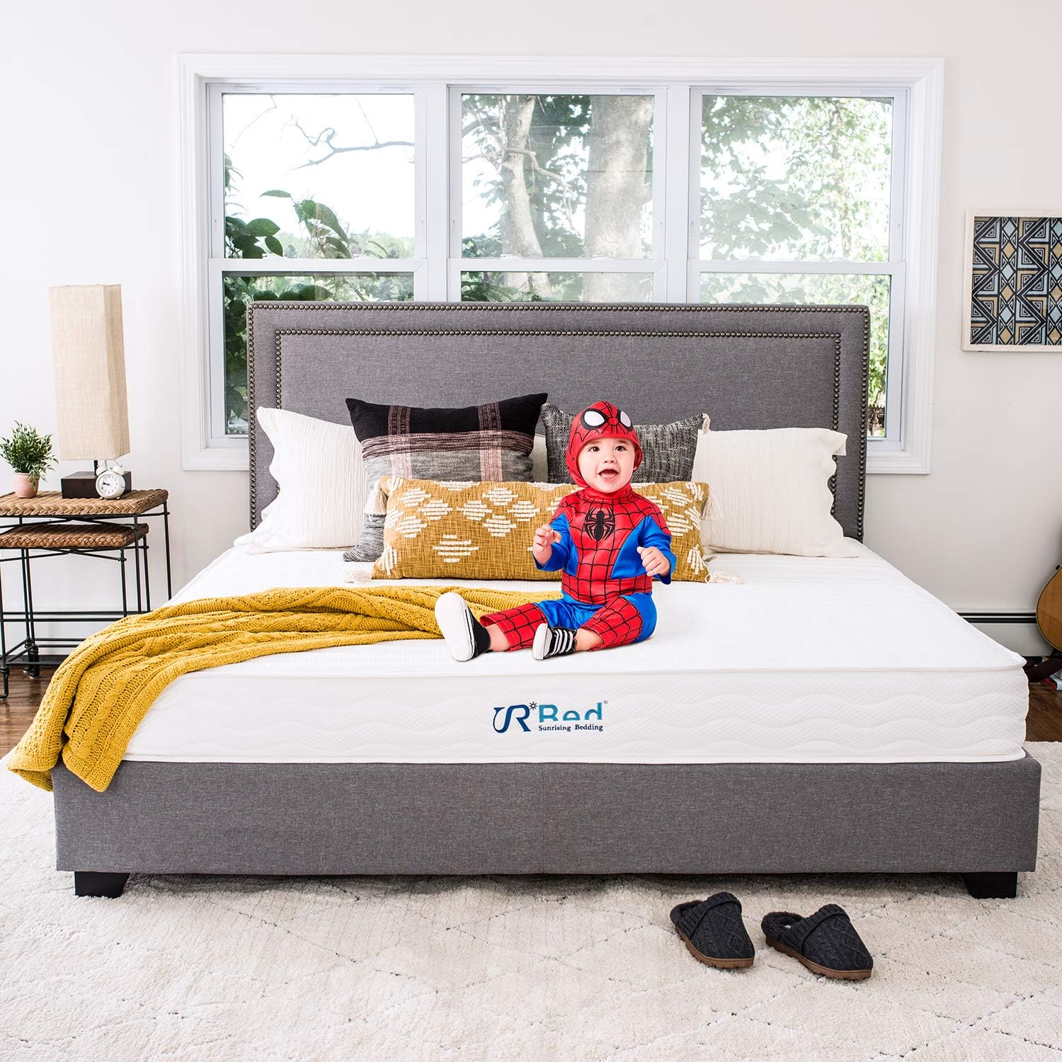 SR Red Sunrising King Mattress 10 Inch Hybrid Gel Memory Foam