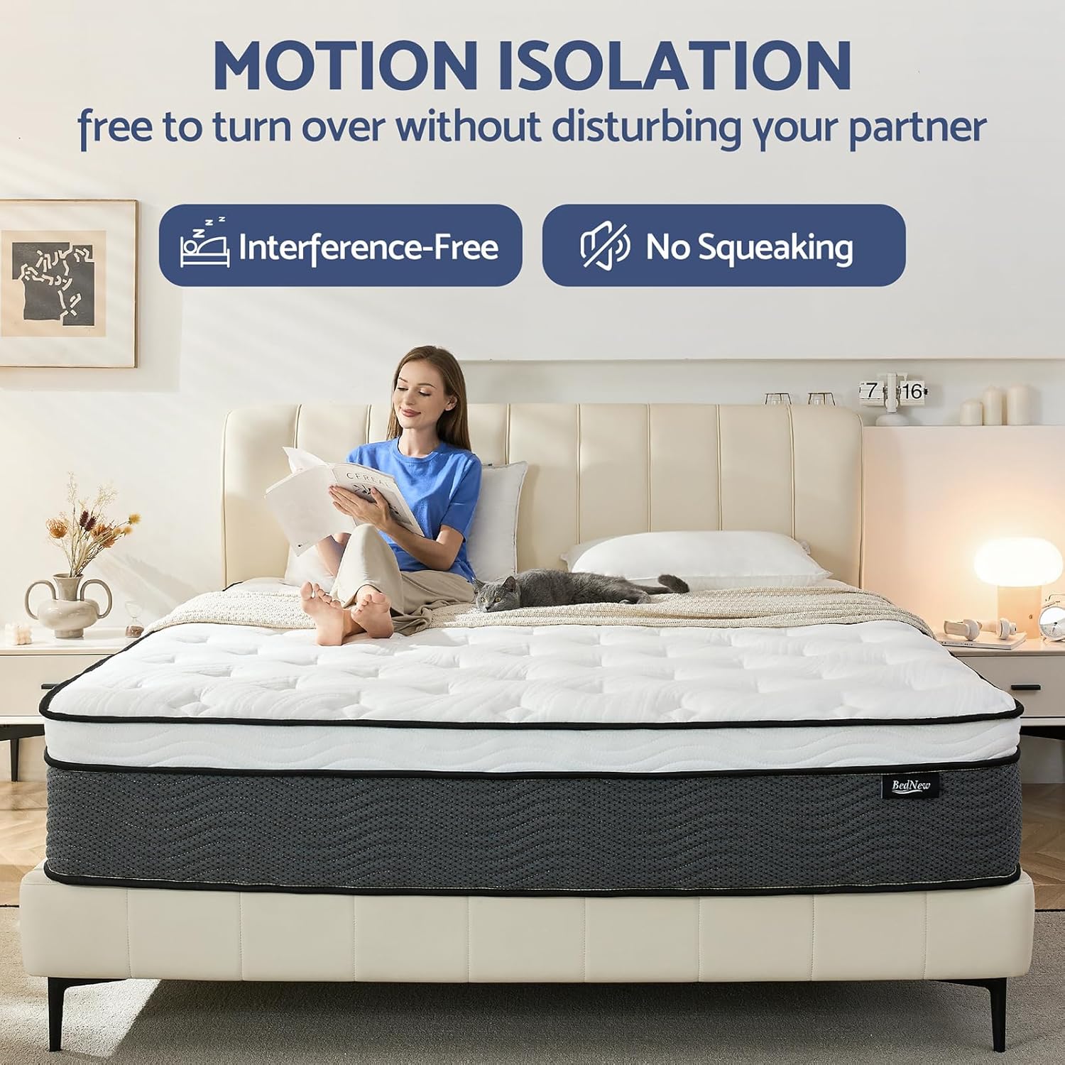 Bednew 14 Inch Queen Mattress in a Box Hybrid