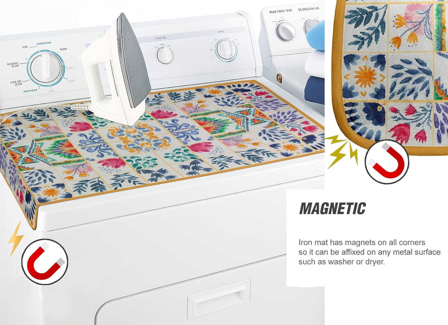 Portable Magnetic Ironing Mat for Any Surface