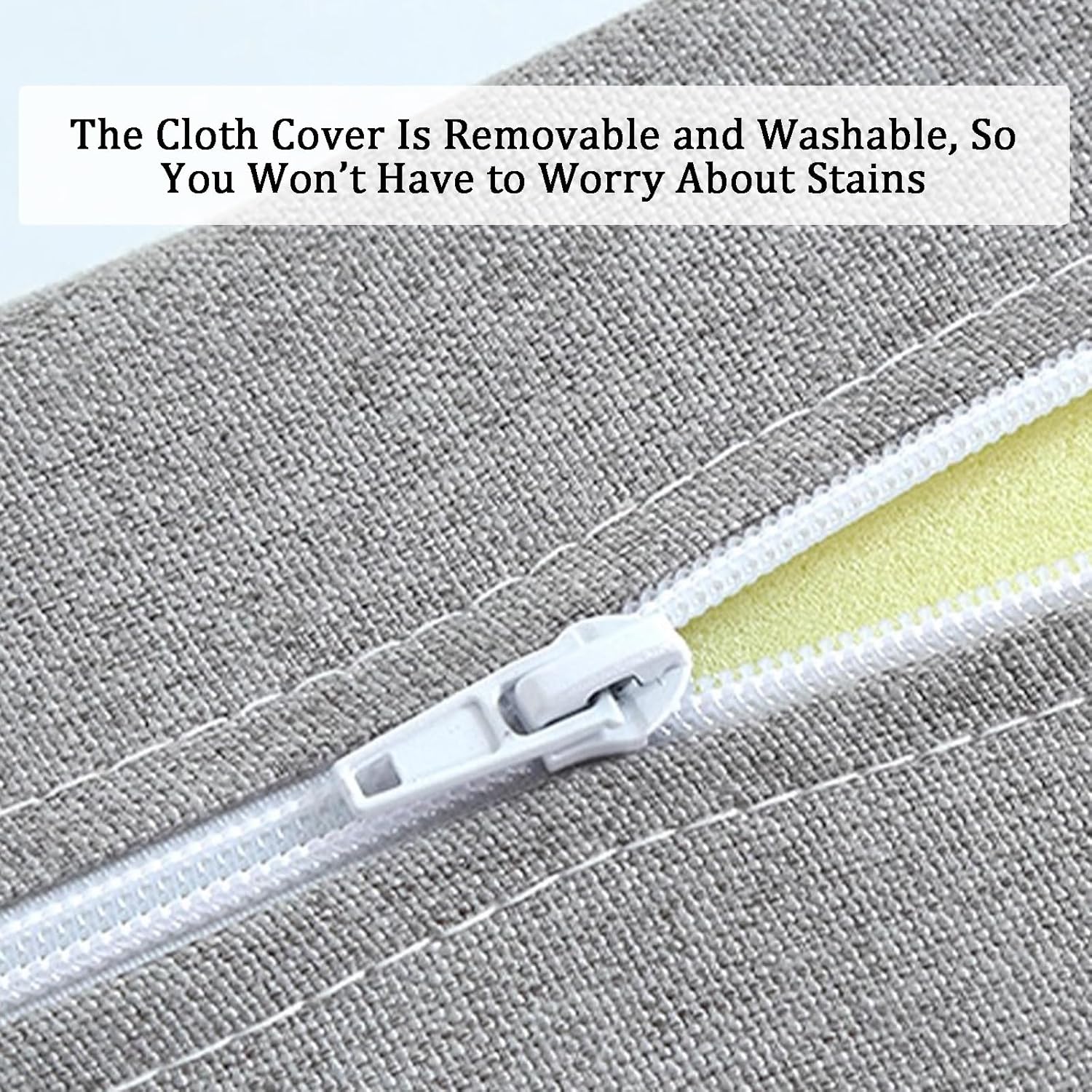 WIGING Custom Bed Gap Filler Removable Cover Mattress Extender Bolster