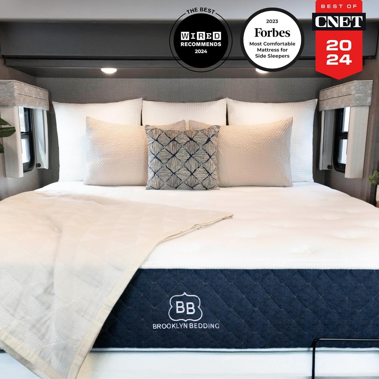 Brooklyn Bedding Signature RV Mattress - Soft Short King 72x75