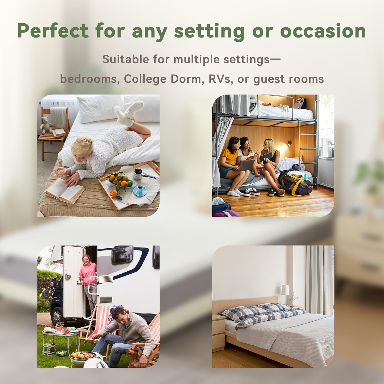 PicWooki 6 Inch Memory Foam Twin Mattress with Removable Cover