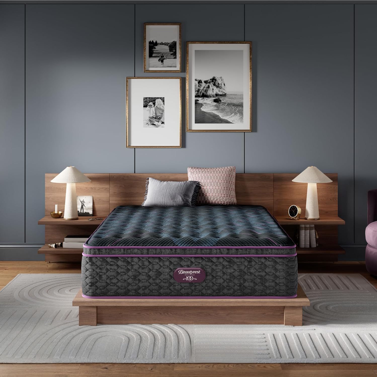 Beautyrest King Size Pillow Top Mattress 1575 Medium Support