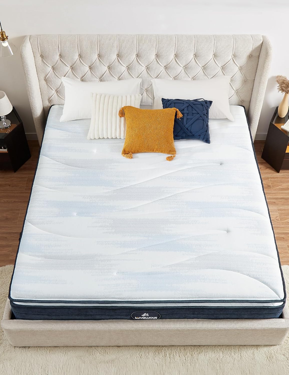 Lomeluous Queen Mattress 14 Inch Cooling Support