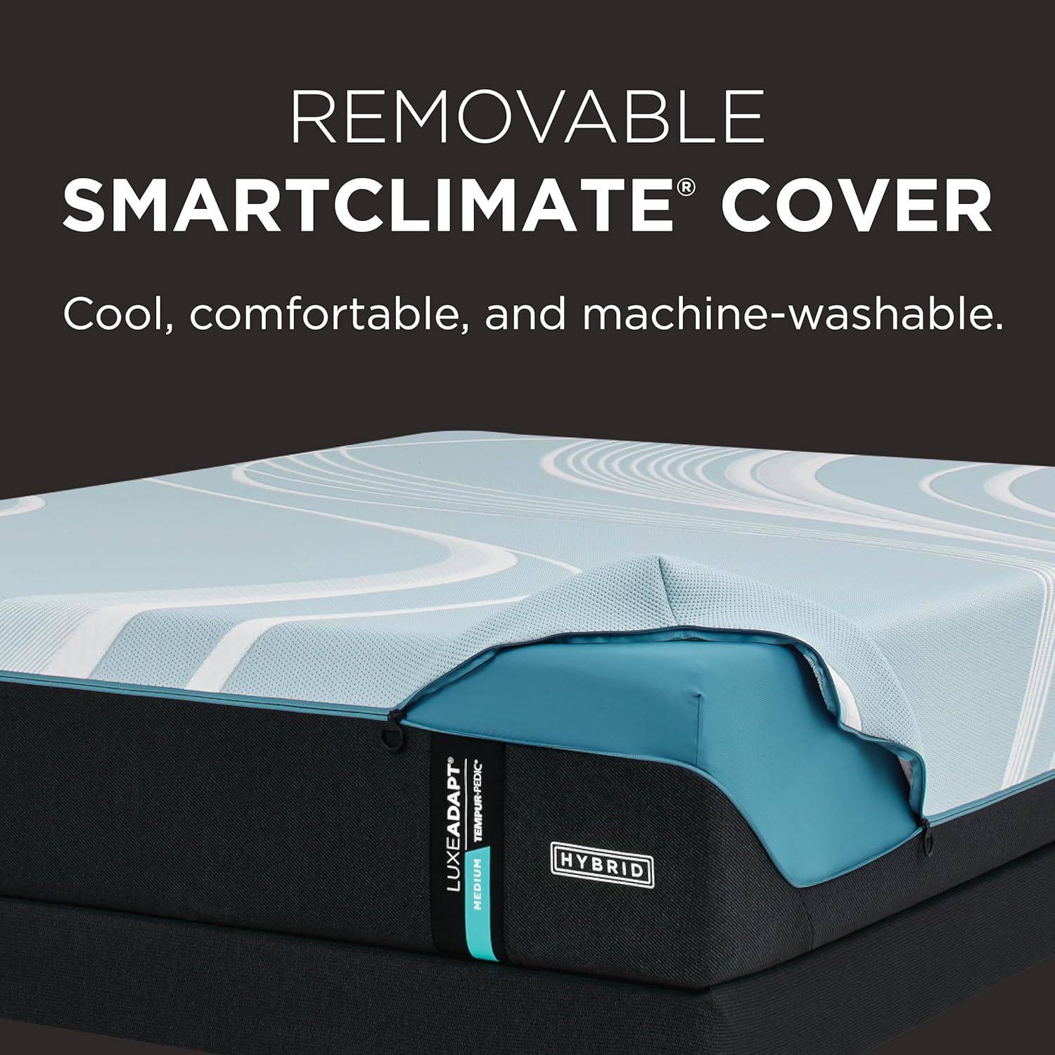 TEMPUR-LuxeAdapt 20 Medium 13 Inch Hybrid Mattress Queen