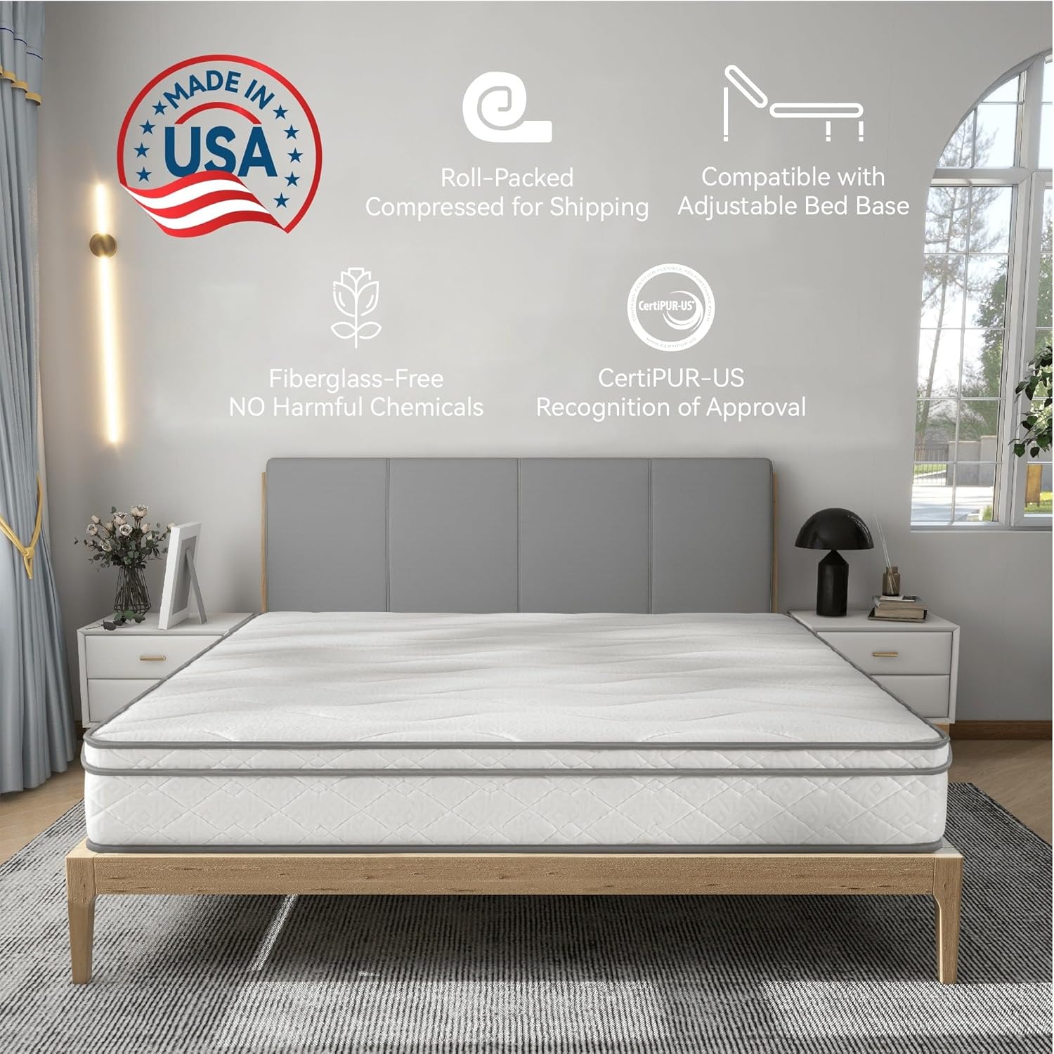TOGO HI 12 Inch Hybrid Mattress in a Box