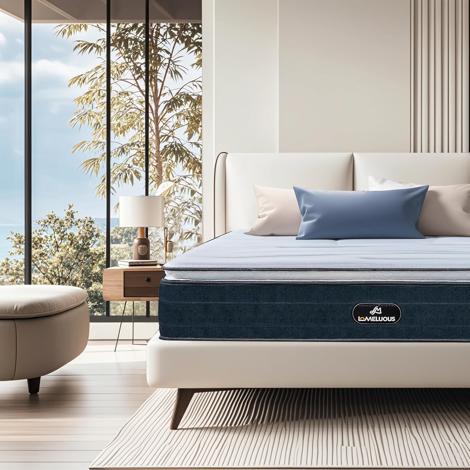 Lomeluous Queen Mattress 14 Inch Cooling Support