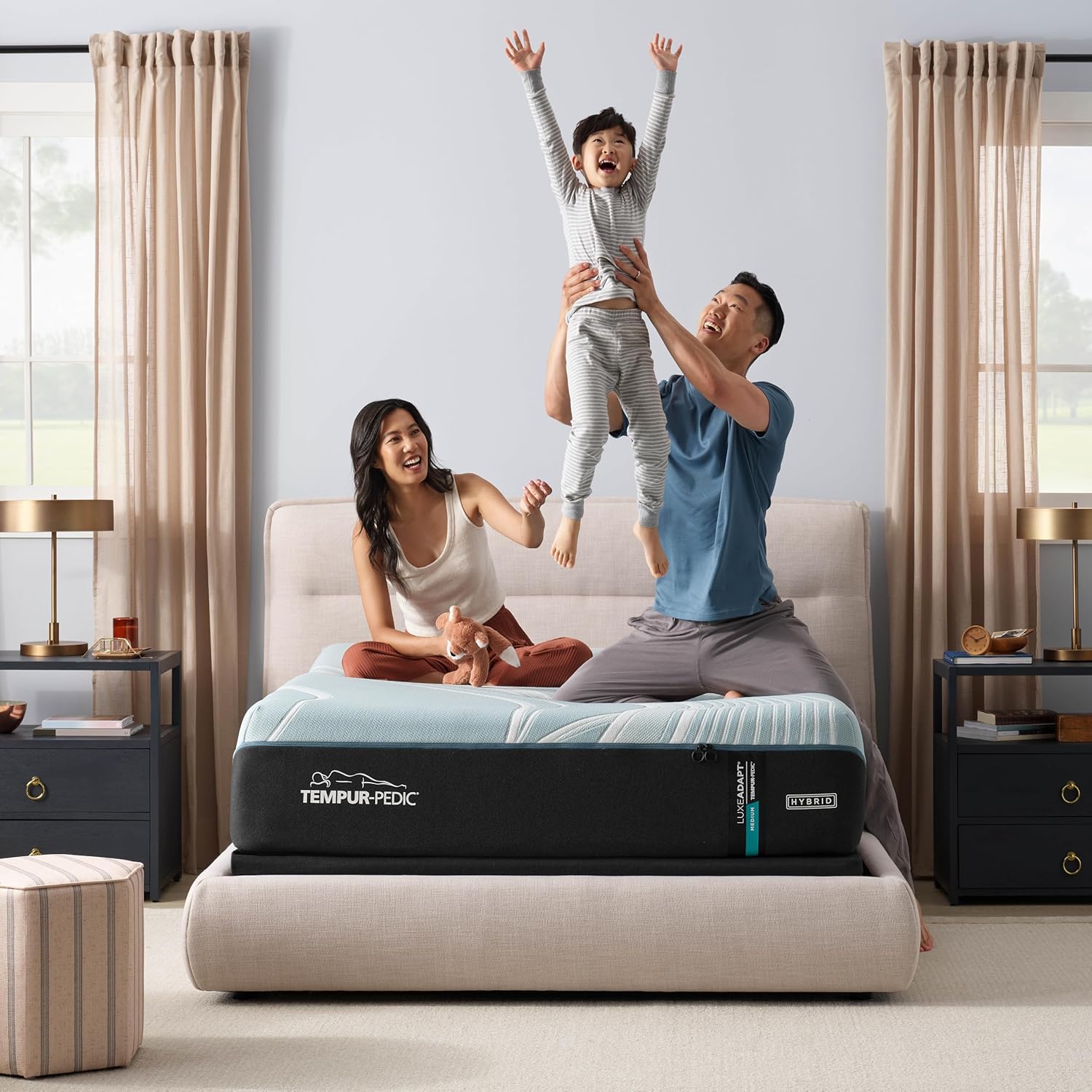 TEMPUR-LuxeAdapt 20 Medium 13 Inch Hybrid Mattress Queen